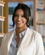 Richa Moorjani Never Have I Ever S02 White Coat