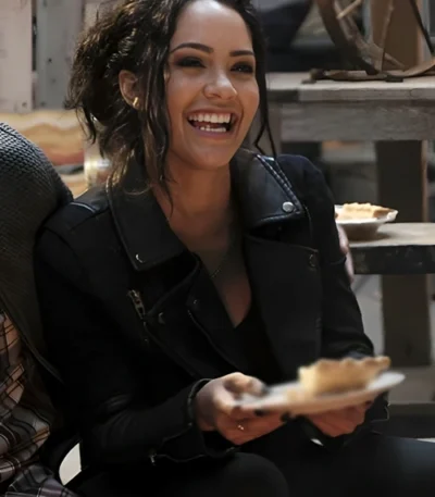 Riley Davis MacGyver Biker Black Jacket