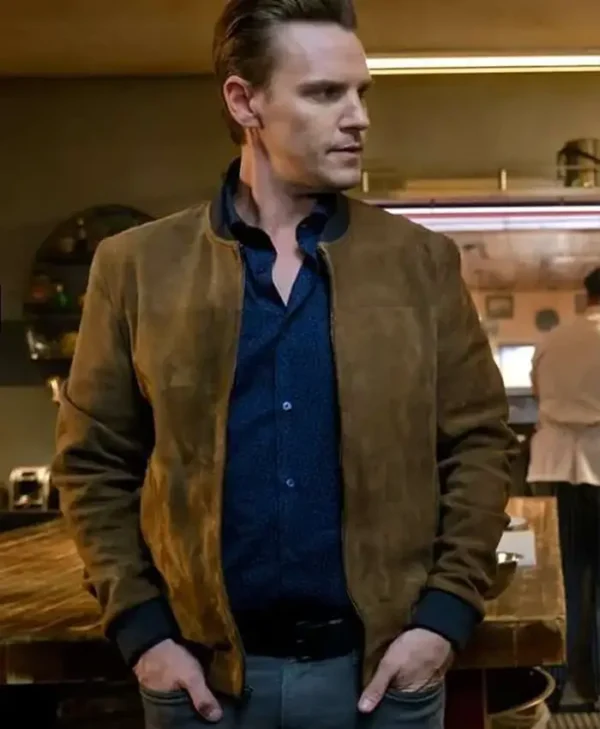 Riley Smith Nancy Drew Suede Bomber Jacket