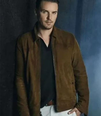 Riley Smith Nancy Drew Suede Bomber Jacket
