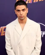 Rish Shah Ms. Marvel Event White Pea Coat
