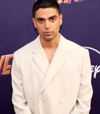 Rish Shah Ms. Marvel Event White Pea Coat
