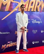 Rish Shah Ms. Marvel Event White Pea Coat