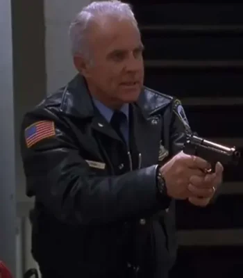 Robert Conrad Jingle All the Way Black Leather Jacket