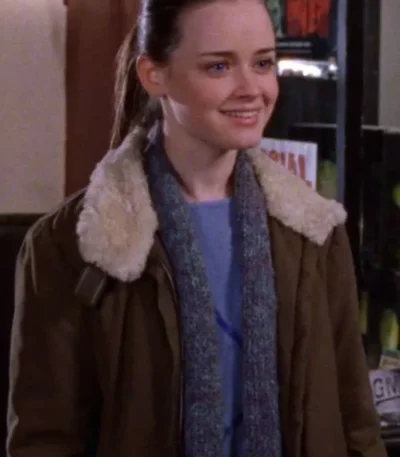 Rory Gilmore Gilmore Girls Brown Cotton Jacket
