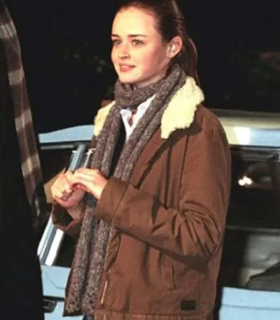 Rory Gilmore Gilmore Girls Brown Cotton Jacket