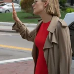 Rosamund Pike I Care a Lot Tan Brown Long Trench Coat