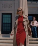 Rosamund Pike I Care a Lot Tan Brown Long Trench Coat
