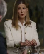 Rosamund Pike Now You See Me 3 White Wool Jacket