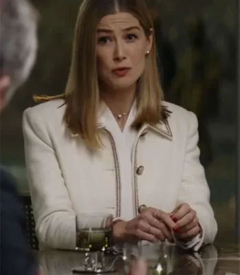Rosamund Pike Now You See Me 3 White Wool Jacket