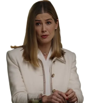 Rosamund Pike Now You See Me 3 White Wool Jacket