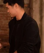 Ross Butler Love In Taipei 2023 Black Suede Bomber Jacket