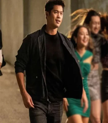 Ross Butler Love In Taipei 2023 Black Suede Bomber Jacket