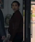 Roxanne Adams Fatal Seduction (Series 2023) S01 Brown Leather Jacket
