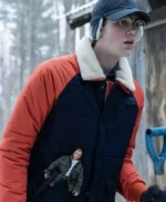 Rufus Whedon Locke & Key Navy Blue Puffer Jacket