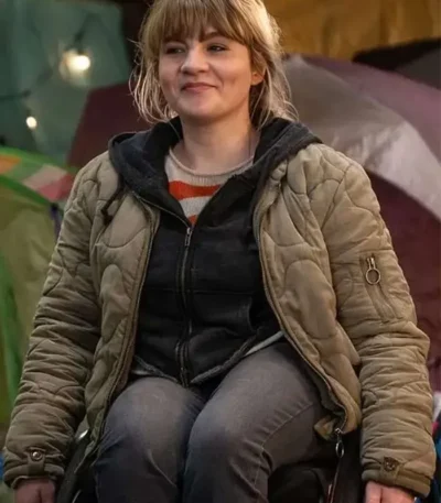 Ruth Madeley Doctor Who S02 Green Quilted Jacket