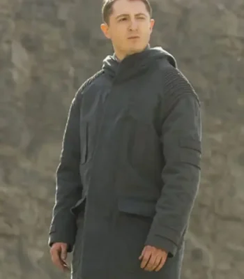 Ryan McParland Halo Adun Grey Hooded Coat