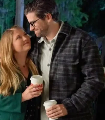 My Southern Family Christmas 2022 Ryan Rottman Grey Wool Jacket
