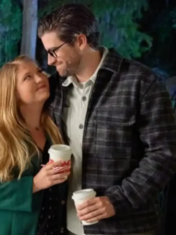 My Southern Family Christmas 2022 Ryan Rottman Grey Wool Jacket