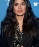 Salma Hayek Eternals Event Black Suiting Blazer