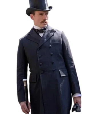 Sam Claflin Enola Holmes Black Long Trench Coat