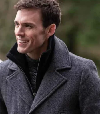 Sam Claflin Every Breath You Take Grey Coat