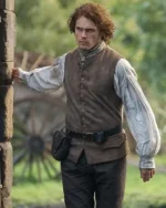 Sam Heughan Outlander Jamie Fraser Brown Vest