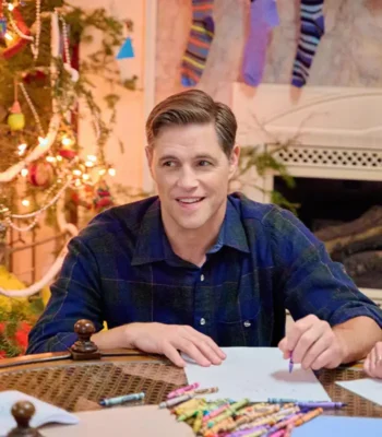 Sam Rescuing Christmas 2023 Plaid Shirt