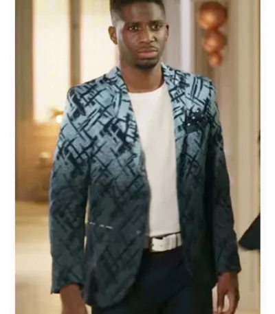 Samuel Arnold Emily in Paris Blue Lined Blazer