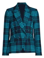 Sara Bareilles Girls5eva Sara Bareilles Wool Plaid Blazer