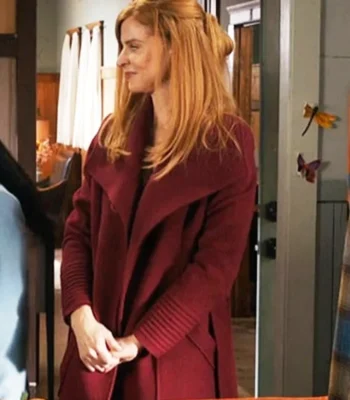 Sarah Rafferty My Life with the Walter Boys S02 Wool Coat