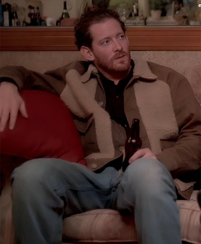 Sawyer Spielberg Merry Good Enough Brown Shearling Jacket Sawyer Spielberg Merry Good Enough Brown Shearling Jacket