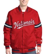 Scout Washington Nationals Varsity Satin Jacket