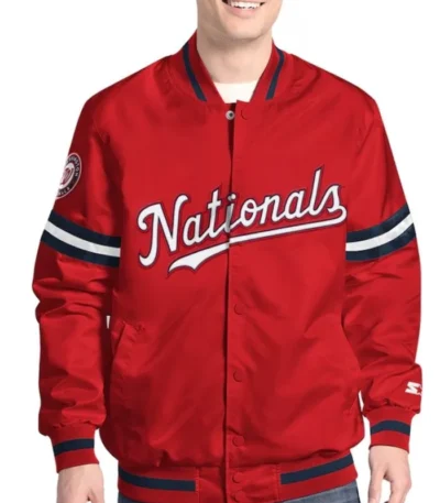 Scout Washington Nationals Varsity Satin Jacket