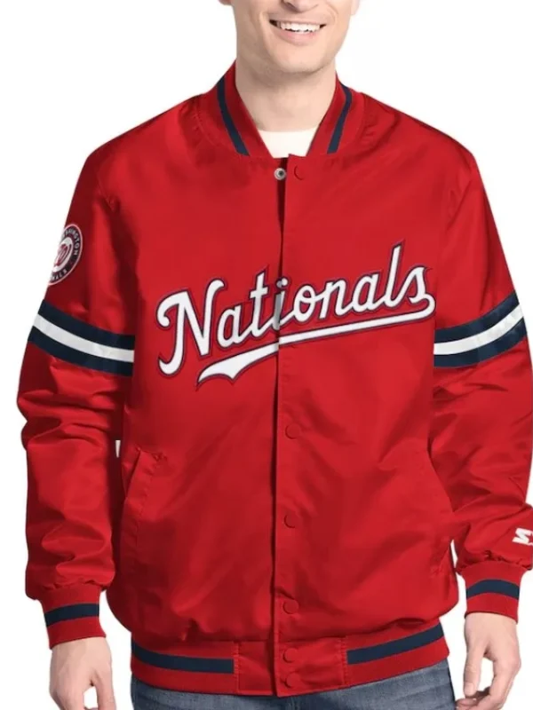 Scout Washington Nationals Varsity Satin Jacket
