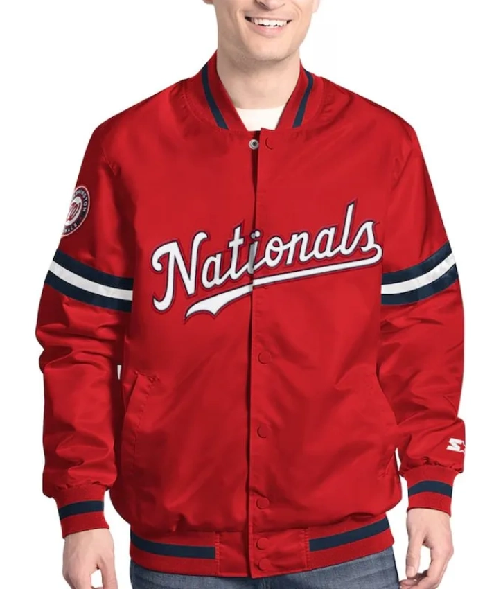 Scout Washington Nationals Varsity Satin Jacket Scout Washington Nationals Varsity Satin Jacket