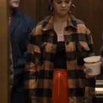 Selena Gomez Only Murders In The Building Mabel Checkered Plaid Coat