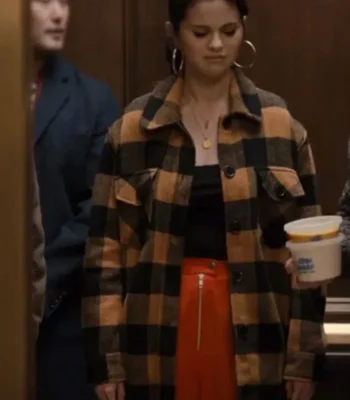 Selena Gomez Only Murders In The Building Mabel Checkered Plaid Coat