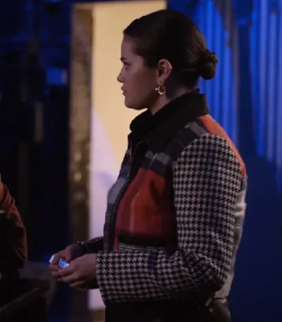Selena Gomez Only Murders In The Building S03 Tartan Jacket
