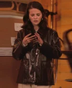 Selena Gomez Only Murders in the Building S05 Brown Jacket