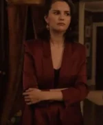 Selena Gomez Only Murders in the Building S05 Maroon Blazer