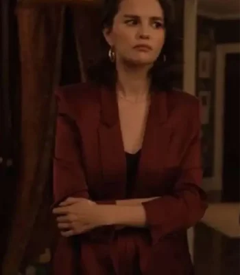 Selena Gomez Only Murders in the Building S05 Maroon Blazer