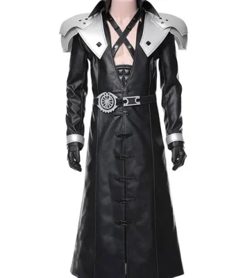 Sephiroth Final Fantasy VII Remake Leather Long Coat