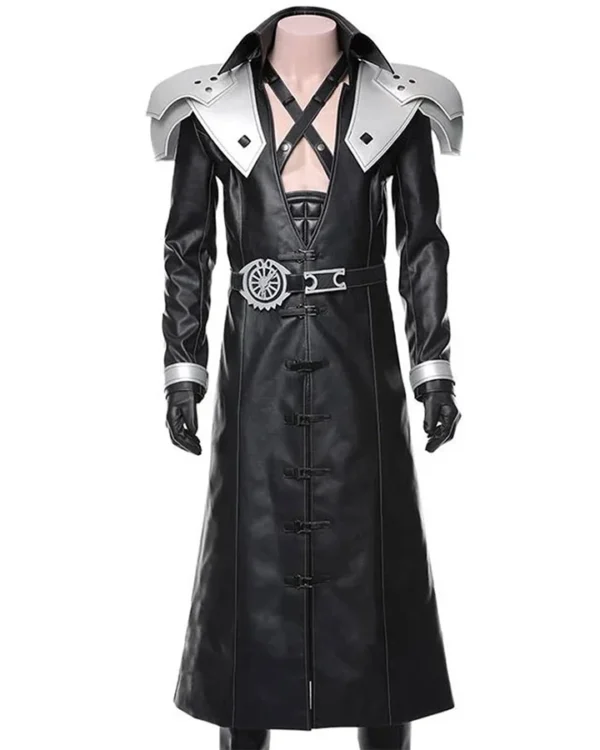 Sephiroth Final Fantasy VII Remake Leather Long Coat