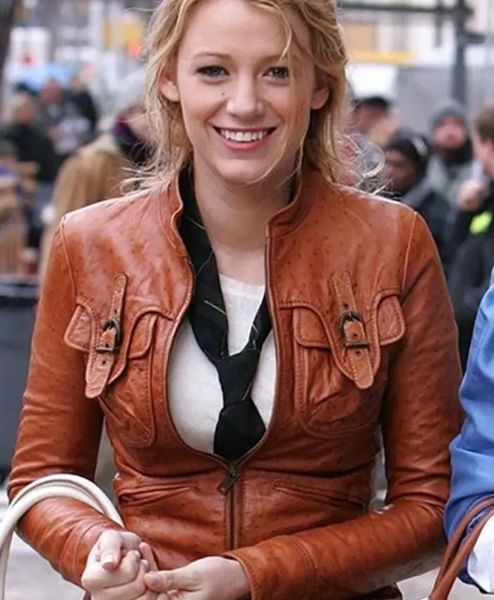 Serena Woodsen Gossip Girl Leather Jacket Serena Woodsen Gossip Girl Leather Jacket