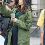 Sersi Eternals Green Cotton Coat For Women