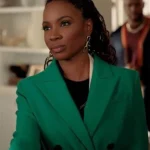 Shanola Hampton Found 2023 Green Trench Coat