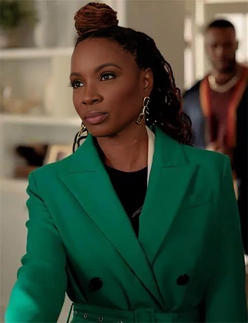 Shanola Hampton Found 2023 Green Trench Coat Shanola Hampton Found 2023 Green Trench Coat