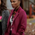 Shanola Hampton Found 2023 Purple Long Coat