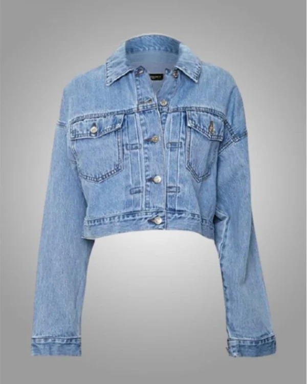 Emily In Paris Camille Razat Blue Jean Jacket